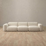 Boucle::Biscuit Velvet Sofa 3 Seater Cream Boucle [grid:2:BCL]