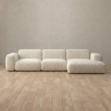 Boucle::Biscuit Velvet Sofa 3 Seater L-Shaped Cream Boucle [grid:2:BCL]