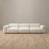 Boucle::Biscuit Velvet Sofa 3 Seater OffWhite Boucle v4 [grid:1:BCL]