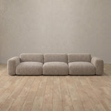 Boucle::Biscuit Velvet Sofa 3 Seater Taupe Boucle [grid:3:BCL]