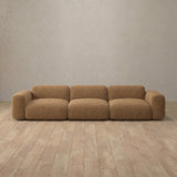 Boucle::Biscuit Velvet Sofa 3 Seater Toffee Boucle [grid:4:BCL]