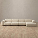 Boucle::Biscuit Velvet Sofa 4 Seater Cream Boucle [grid:2:BCL]