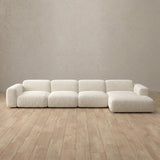 Boucle::Biscuit Velvet Sofa 4 Seater OffWhite Boucle v2 [grid:1:BCL]