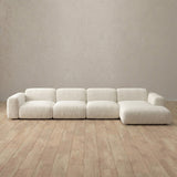 Linen Blend::Biscuit Velvet Sofa 4 Seater OffWhite Linen Blend [grid:1:LB]