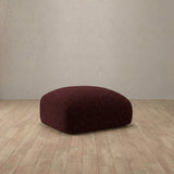 Boucle::Biscuit Velvet Sofa Ottoman Burgundy Boucle v2 [grid:6:BCL]