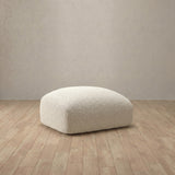 Boucle::Biscuit Velvet Sofa Ottoman Ivory Boucle v1