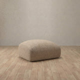Linen Blend::Biscuit Velvet Sofa Ottoman Latte Linen Blend [grid:3:LB]