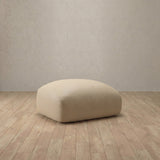 Top Grain Leather::Biscuit Velvet Sofa Ottoman Linen Top Grain Leather [grid:2:TGL]