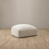 Linen Blend::Biscuit Velvet Sofa Ottoman OffWhite Linen Blend [grid:1:LB]
