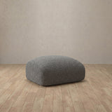 Boucle::Biscuit Velvet Sofa Ottoman Stone  Boucle