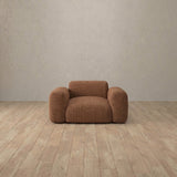 Linen Blend::Biscuit Velvet Sofa Single  Cognac Linen Blend [grid:4:LB]
