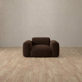 Boucle::Biscuit Velvet Sofa Single  Espresso  Boucle v2 [grid:8:BCL]