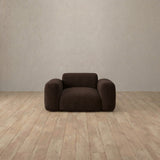 Linen Blend::Biscuit Velvet Sofa Single  Espresso Linen Blend [grid:8:LB]