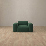 Boucle::Biscuit Velvet Sofa Single  Forest Green Boucle v2 [grid:5:BCL]