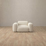 Boucle::Biscuit Velvet Sofa Single  Ivory Boucle v1
