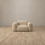 Top Grain Leather::Biscuit Velvet Sofa Single  Linen Top Grain Leather [grid:2:TGL]