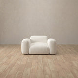 Top Grain Leather::Biscuit Velvet Sofa Single  OffWhite Top Grain Leather [grid:1:TGL]
