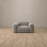 Boucle::Biscuit Velvet Sofa Single  Pewter Boucle v2