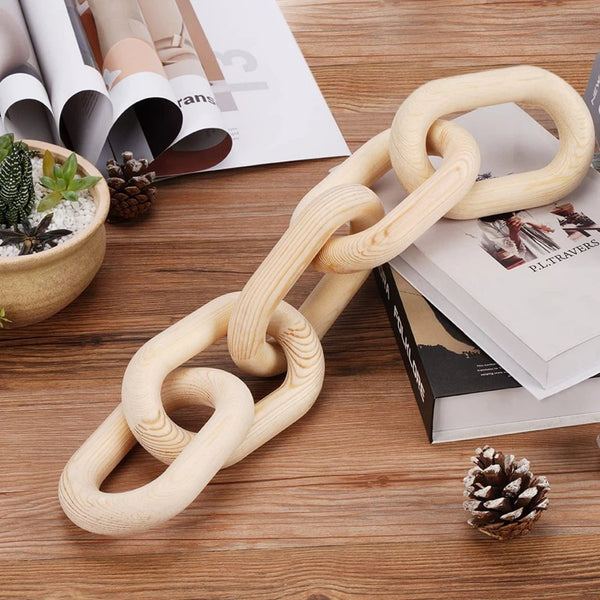 Wooden Chain Link Sculpture