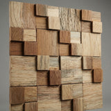 Cubbyhole Wood Mosaic Wall Panel