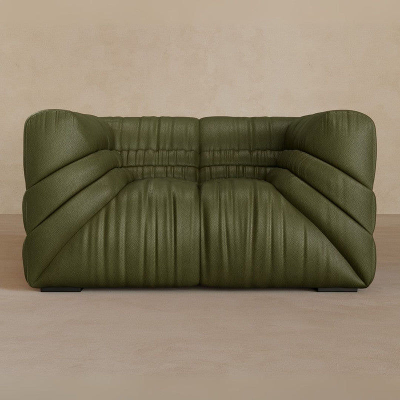 Single-Full Grain Leather-Olive