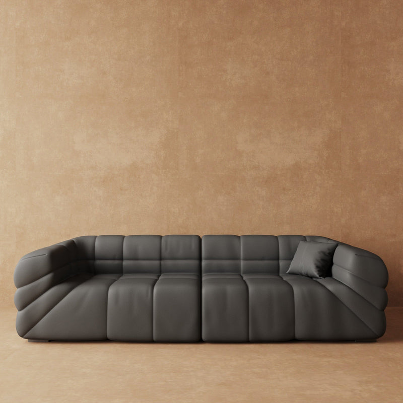 Comfy Italian Leather Sofa