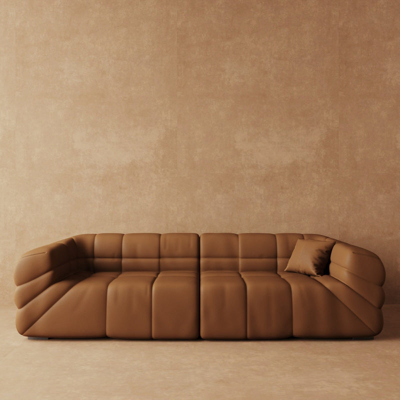 Comfy Italian Leather Sofa