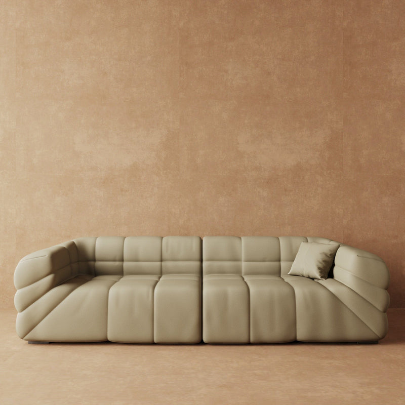 Comfy Italian Leather Sofa