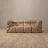 Top Grain Leather::Comfy Italian Sofa 2 Seater Latte Top Grain Leather [grid:3:TGL]