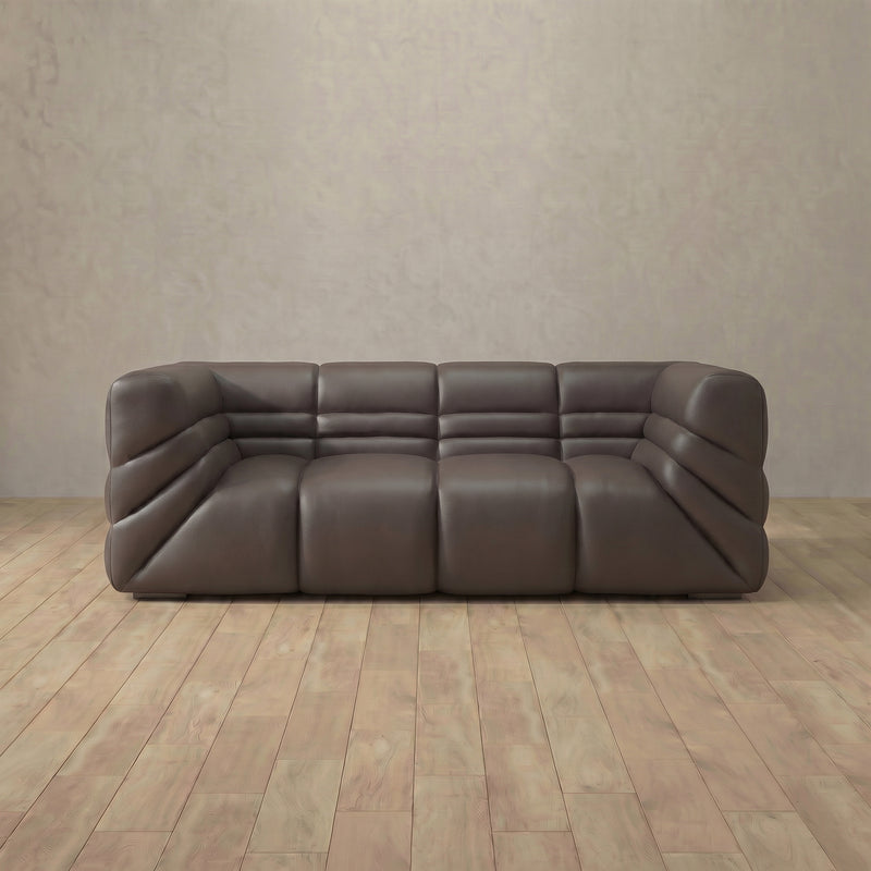 Comfy Italian Sofa Loveseat (75") — Truffle