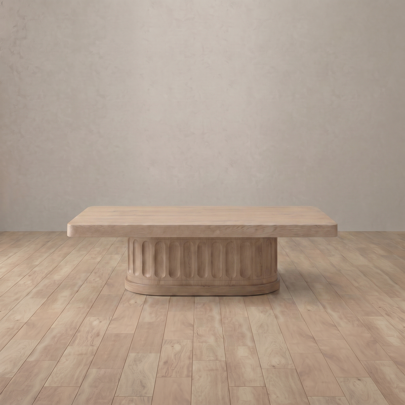 Como coffee table in black oak