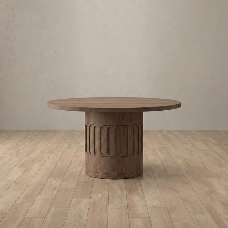 Como Round Dining Table — Walnut