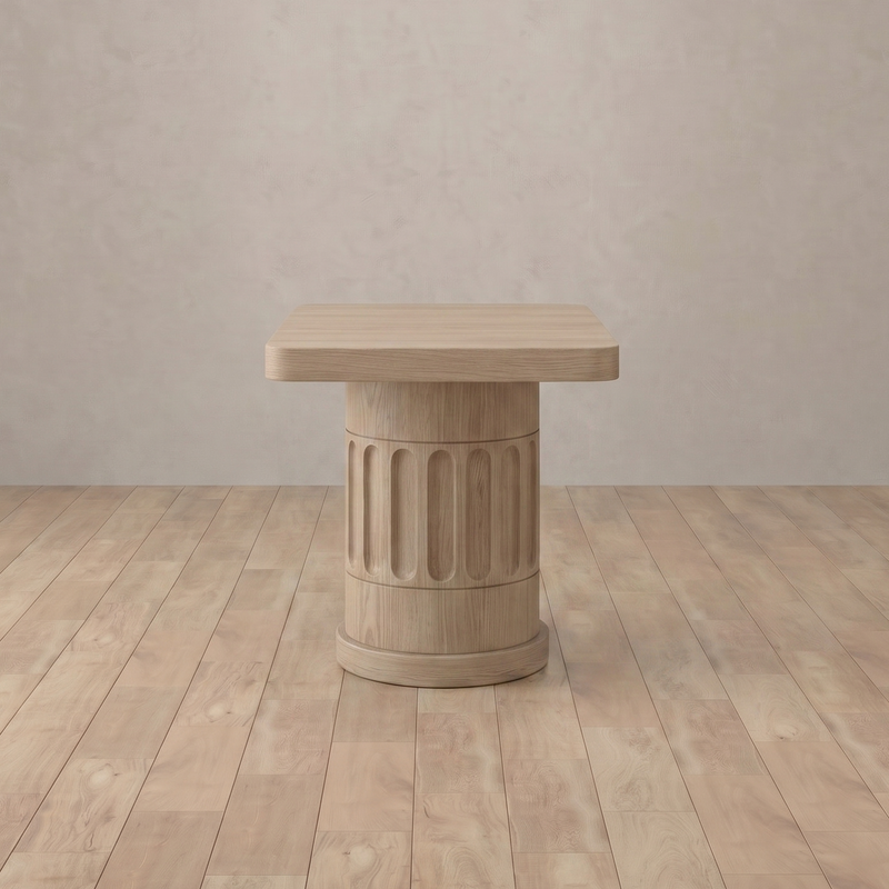 Como side table in black oak