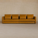 4 Seater-Full Grain Leather-Camel