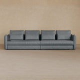 4 Seater-Full Grain Leather-Pewter
