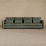 4 Seater-Full Grain Leather-Sage