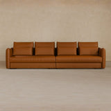 4 Seater-Top Grain Leather-Brandy