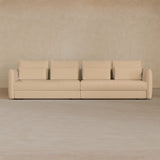 4 Seater-Top Grain Leather-Chalk