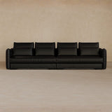 4 Seater-Top Grain Leather-Charcoal