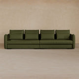4 Seater-Top Grain Leather-Olive
