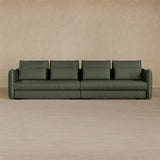 4 Seater-Top Grain Leather-Sage