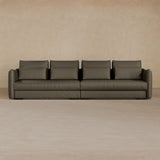 4 Seater-Top Grain Leather-Stone