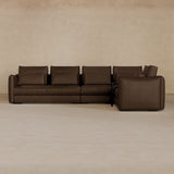 Left Chaise-Full Grain Leather-Espresso