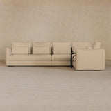 Left Chaise-Top Grain Leather-Shell