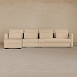 Right Chaise-Top Grain Leather-Shell