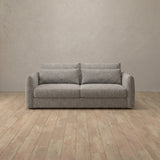 Boucle::Contemporary Italian Sofa  Pewter Boucle