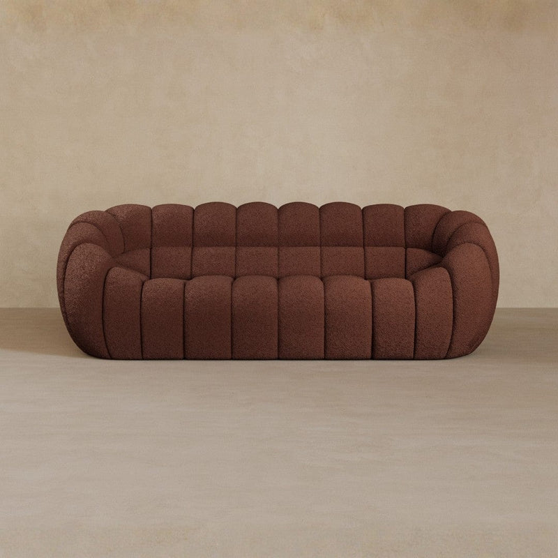 2 Seater-Boucle-Oxblood
