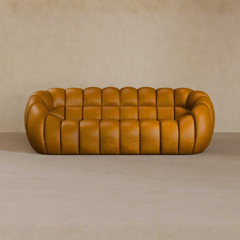 2 Seater-Full Grain Leather-Camel