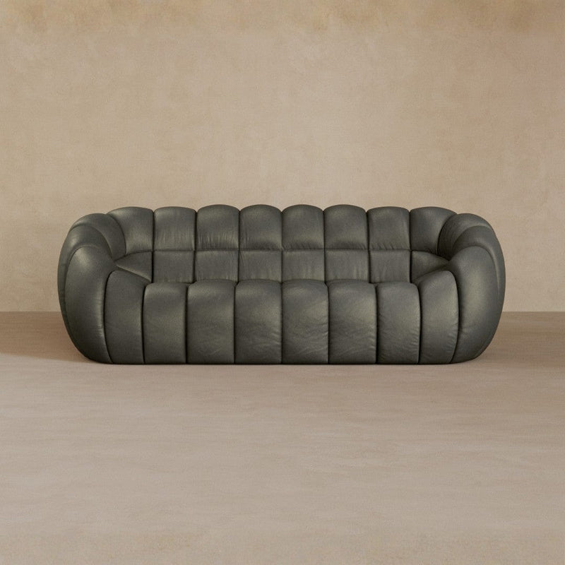 2 Seater-Full Grain Leather-Graphite