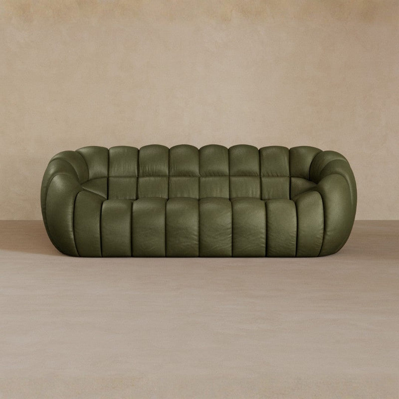 2 Seater-Full Grain Leather-Olive